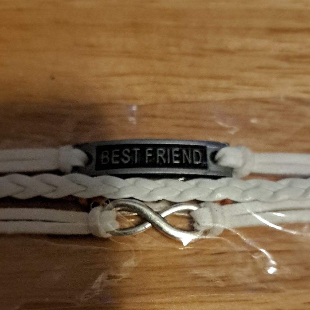 Best Friend White Infinity Bracelet